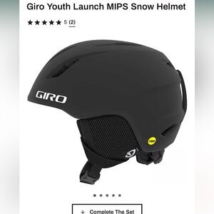 Giro Matte Black Snow Helmet